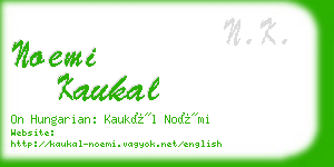 noemi kaukal business card